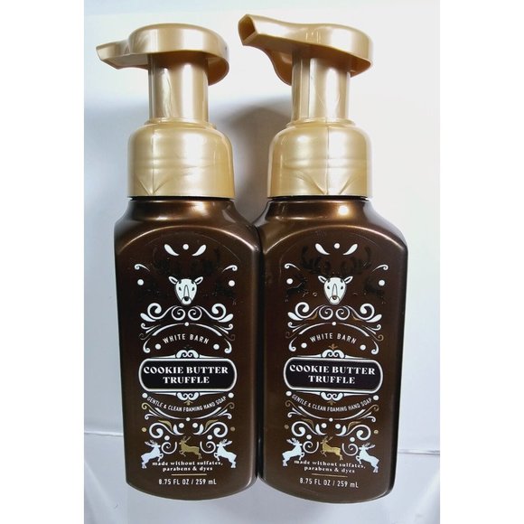 2 COOKIE BUTTER TRUFFLE Bath & Body Works Gentle Foaming Hand Soap 8.75oz NEW - Picture 1 of 8